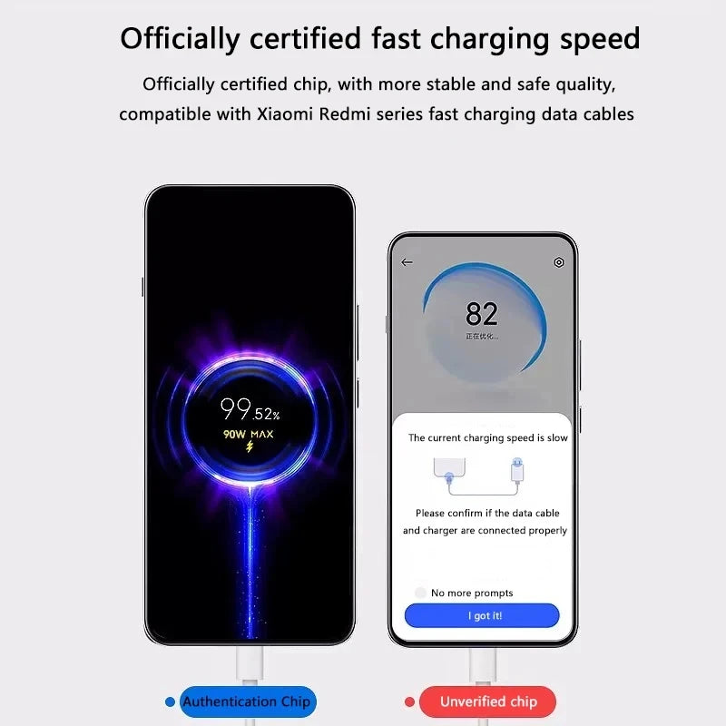 90W 6A Turbo Fast Wall Charger for Xiaomi 11 12 Lite 13T 14 Ultra Redmi Note 11T 12T 13 15Pro POCO F4 X5 USB Type C Charge Cable