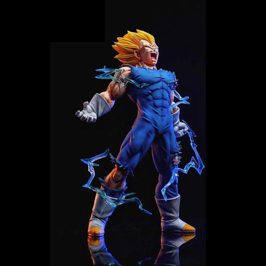 Hot 27Cm Dragon Ball Z Majin Vegeta Anime Figure Self-Destruct Super Saiyan Action Figures Pvc Statue Figurine Model Toys Gift
