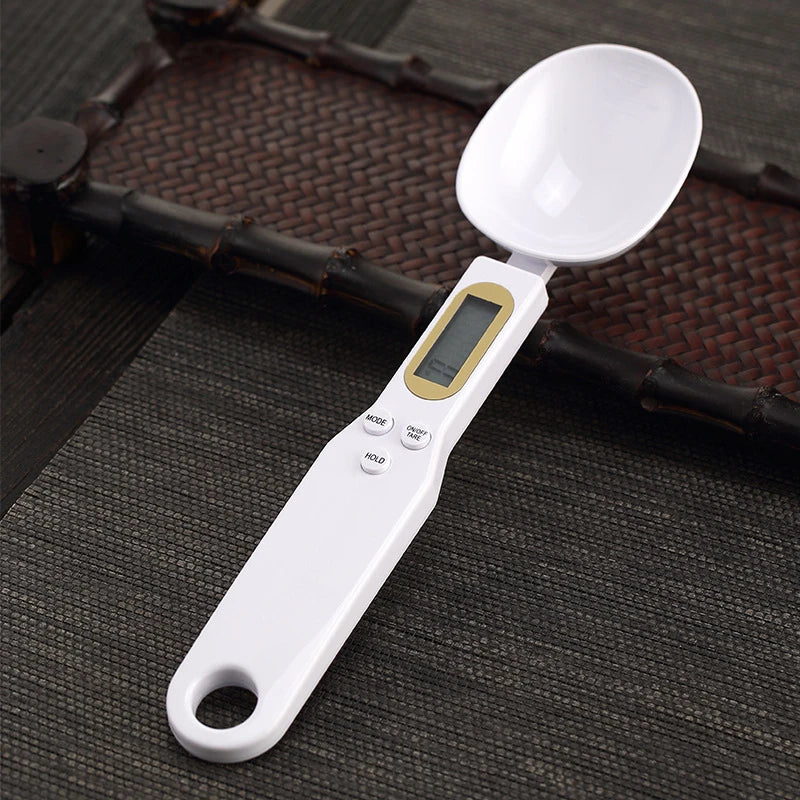 Digital Mini Spoon Scale with LCD Display for Adjustable Weighing of 0.1-500g - Ideal for Measuring Milk, Coffee, and Powdered Ingredients