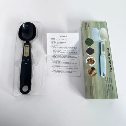 Digital Mini Spoon Scale with LCD Display for Adjustable Weighing of 0.1-500g - Ideal for Measuring Milk, Coffee, and Powdered Ingredients